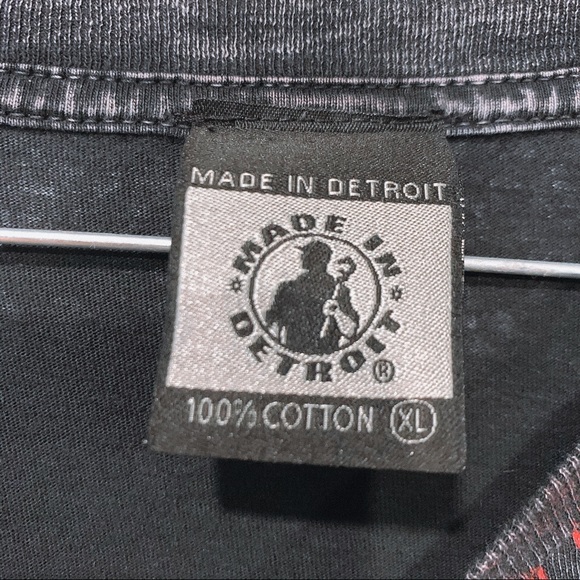 Made In Detroit Black Skull T Shirt - Picture 5 of 8